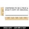Certified to Be a True and Exact Copy of Original Self-Inking Rubber Stamp Ink Stamper for Business Office